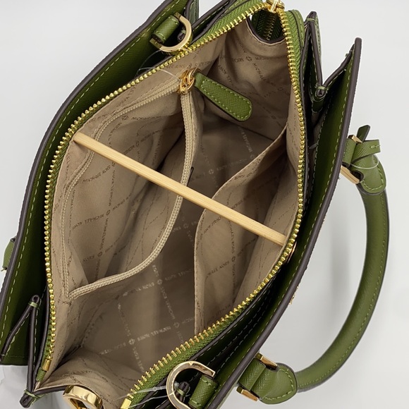 MICHAEL KORS HOPE MEDIUM MESSENGER EVERGREEN MULTI - Picture 13 of 16